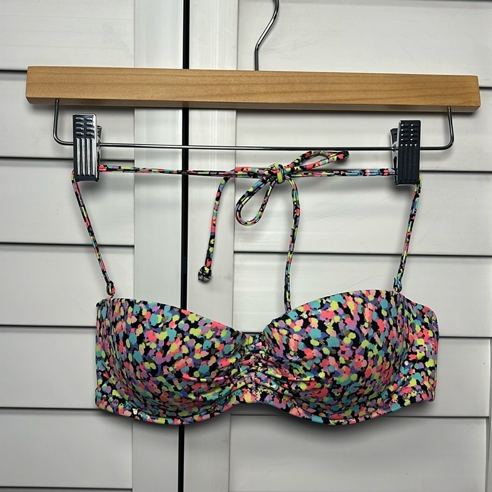 Victoria’s Secret Push Up Bandeau Underwire Bikini Top Size 32B